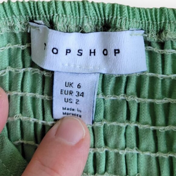Ruched Cut-Out Croptop by Topshop Size 2 NWOT - Picture 14 of 16